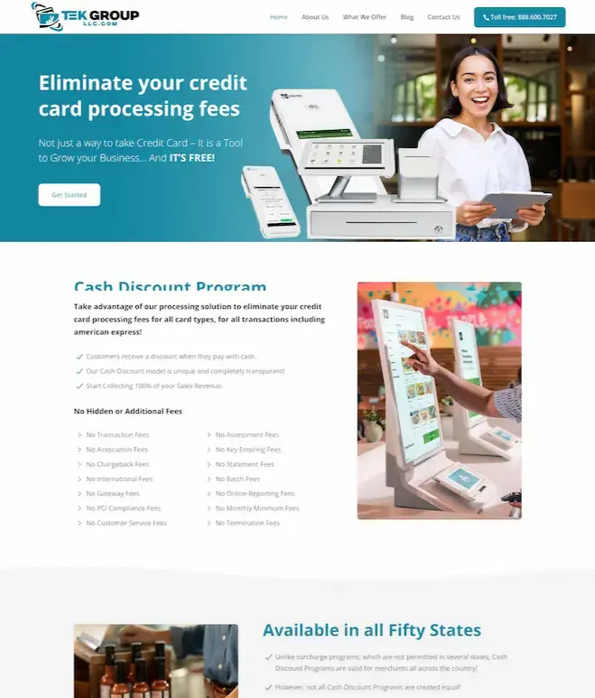 Screenshot of tekgroupllc.com